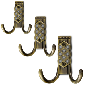 Wieszak KARO.S znal podwójny antyczny 3szt.