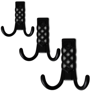 Wieszak KARO.S znal podwójny czarny 3szt.