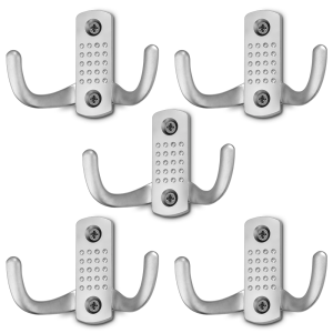 Wieszak MARK.S znal podwójny chrom matowy 5szt.