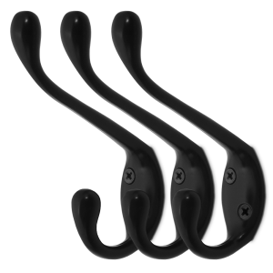 Wieszak SOLE.L znal podwójny czarny 3szt.