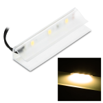 Klips LED do półki szklanej, barwa: biała ciepła 2700K