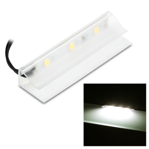 Klips LED do półki szklanej, barwa: biała neutralna 4000K