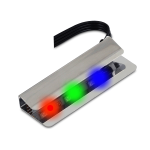 Klips LED RGB do półki szklanej
