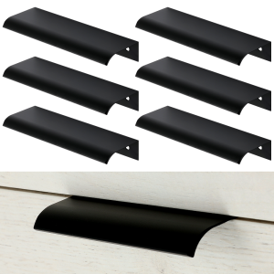 Uchwyt do mebli BIVA aluminium czarny 96mm 6szt.