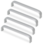 WUKO uchwyt do mebli aluminiowy 128mm, 160mm zestaw x4