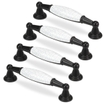 VADA.1 czarny uchwyt meblowy porcelanowy 96mm x4