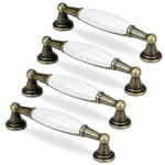 VADA.1 złoty uchwyt meblowy porcelanowy 96mm x4