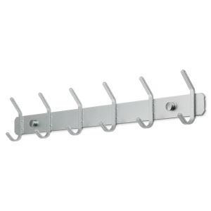 Wieszak ścienny BAKO aluminium 6 haczyków srebrnoszary 