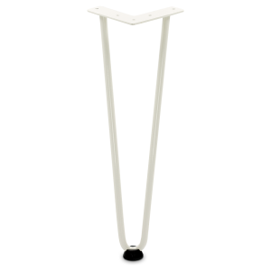 Noga meblowa HARPI stal wysokość 410mm biały