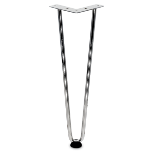 Noga meblowa HARPI stal wysokość 410mm chrom połysk