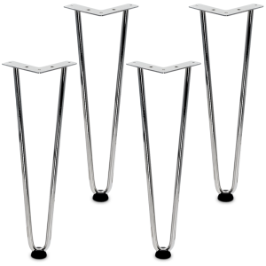 Noga meblowa HARPI stal wysokość 410mm chrom połysk 4szt.
