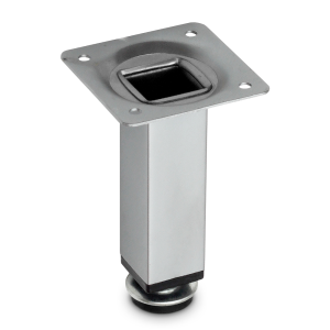 Nóżka meblowa KIZO stal wysokość 100mm chrom matowy