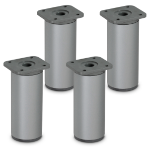 Nóżka meblowa ORIO aluminium wysokość 100mm chrom matowy 4szt.