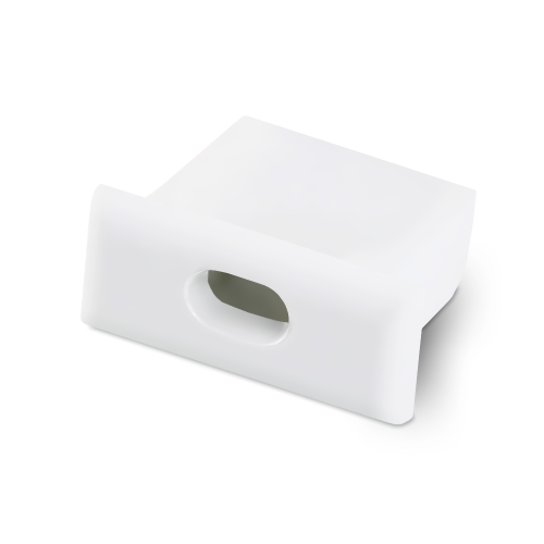 Zaślepka z otworem do profilu LED