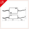 Zasilacz LED premium 12W IP67
